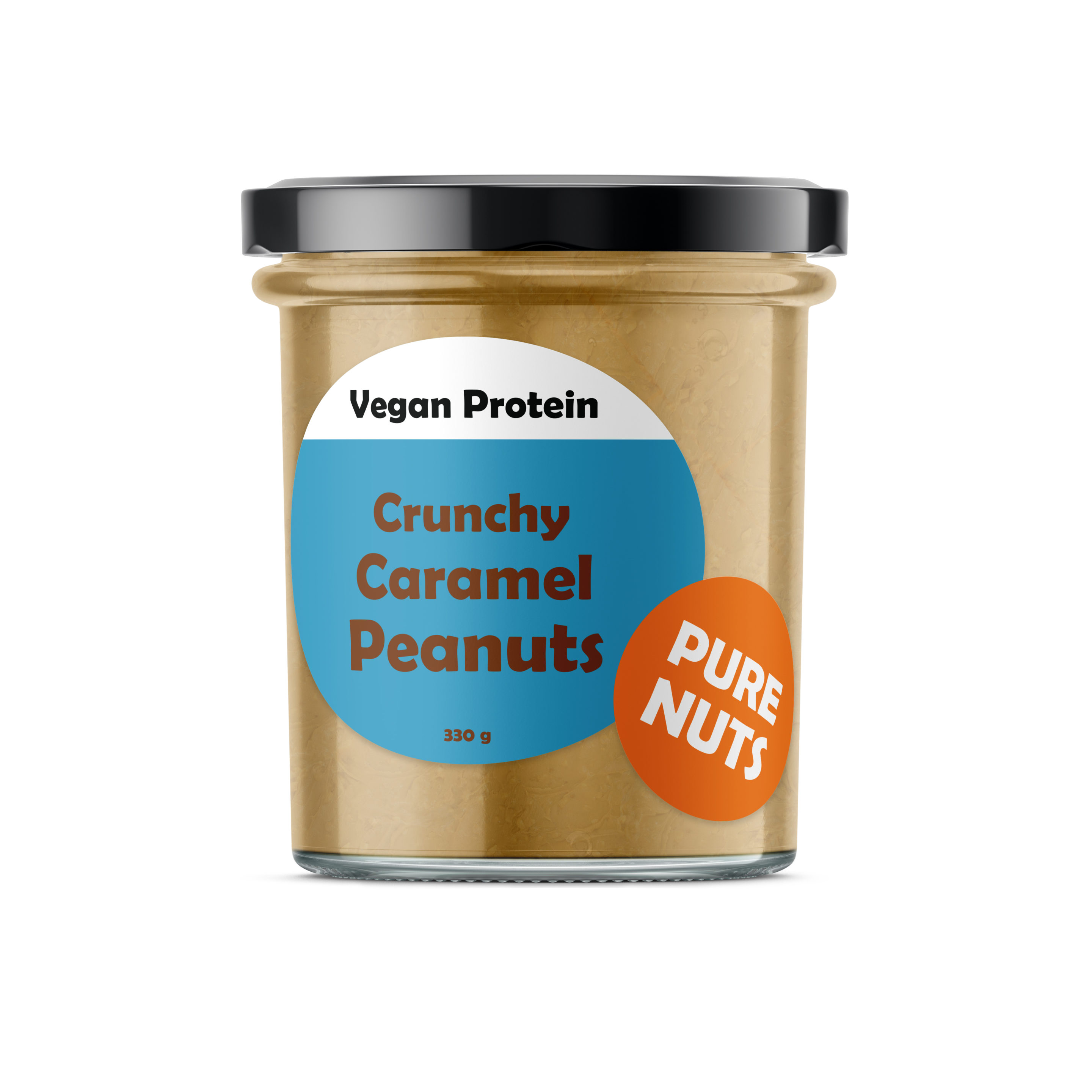 Vegan PROTEIN Crunchy Caramel Peanuts 330 g